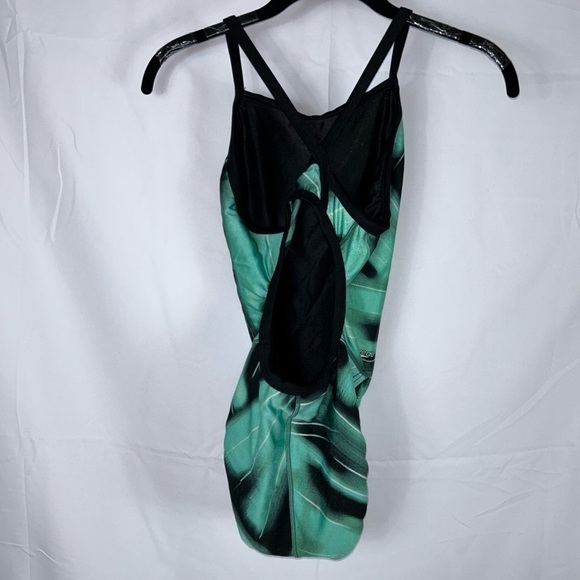Speedo Swimsuit One Piece Racerback Open Back Thin Straps Competition Training - Picture 3 of 7